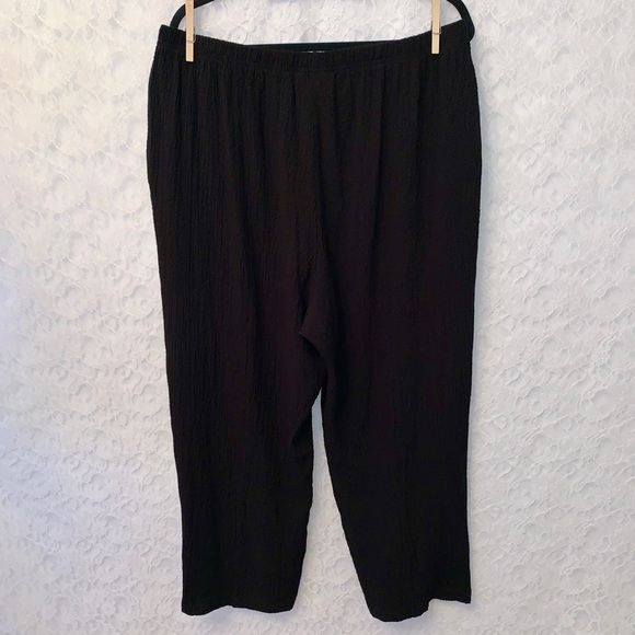 Alfred Dunner Pants - Alfred Dunner Pull On Black Pants Plus Size